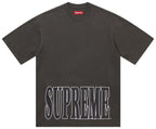 Supreme Cracked Stretch Washed Black Tee