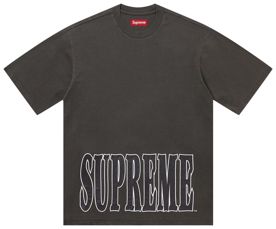 Supreme Cracked Stretch Washed Black Tee