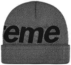 Supreme Studded Knockout Big Logo Beanie 'Black' FW25