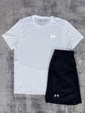 Under Armour 'White/Black' Short Set