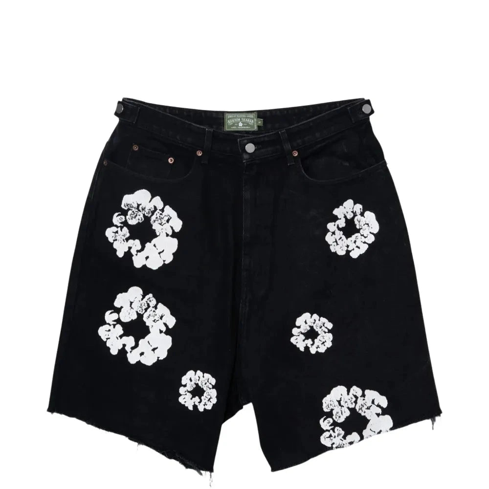 Denim Tears Cotton Wreath Black Jean Short
