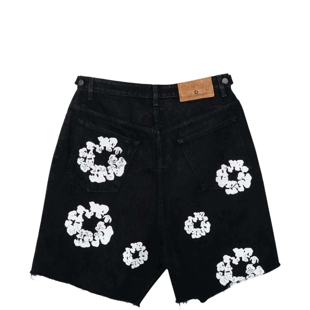 Denim Tears Cotton Wreath Black Jean Short