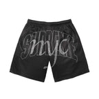 Rhinestone Script S/S Tee & Mesh Shorts Set 'Black' SS26