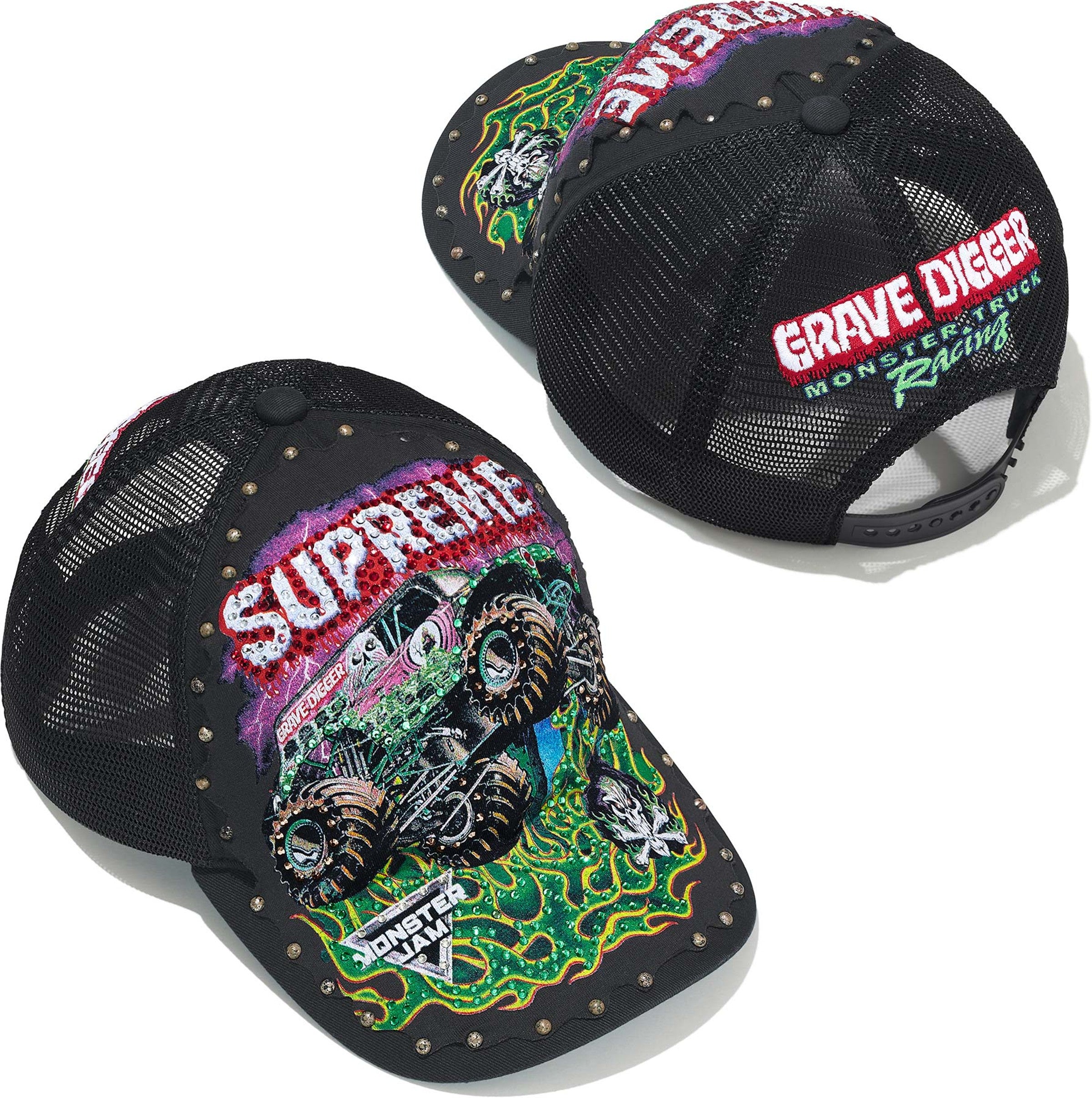 Monster Jam Grave Digger Mesh 5-Panel Cap SS26