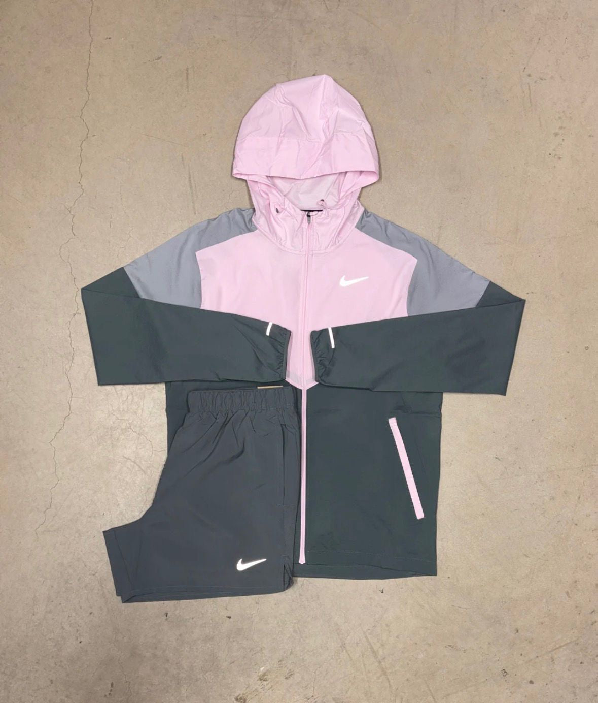 Nike 'Pink Foam' Jacket/Short Set
