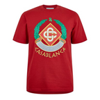 Casablanca Crest Print T-shirt Red
