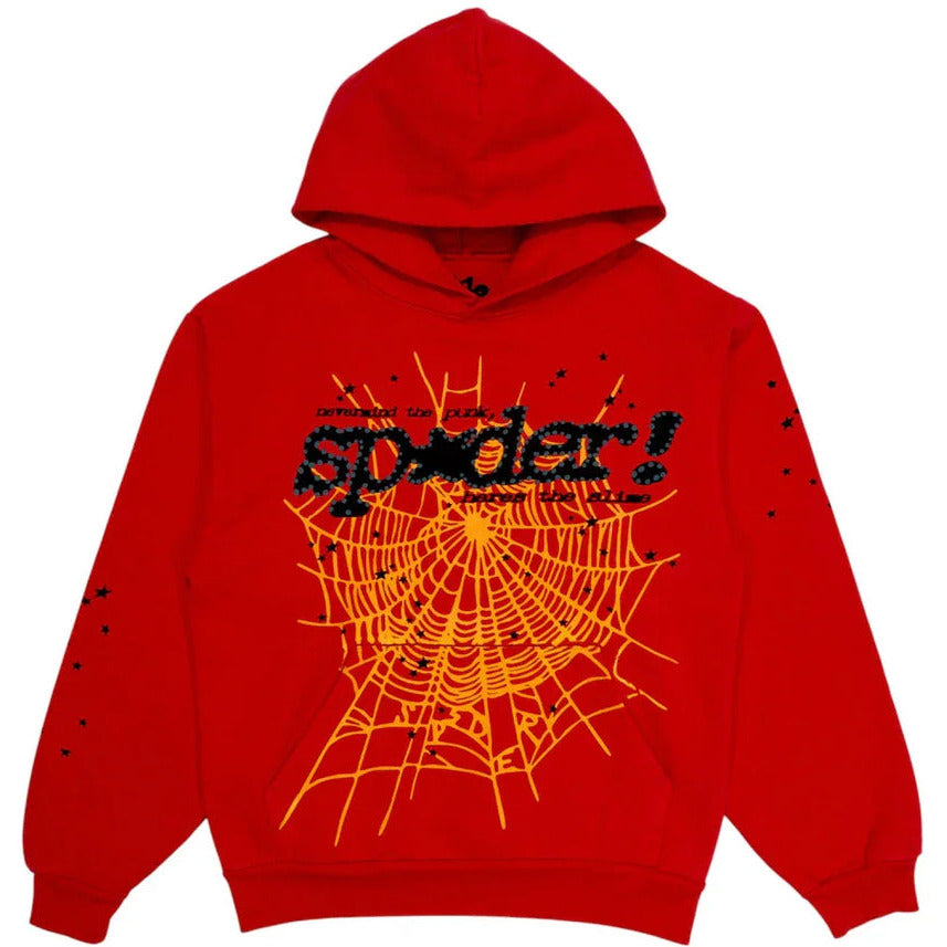 Sp5der P*NK V2 Red Hoodie