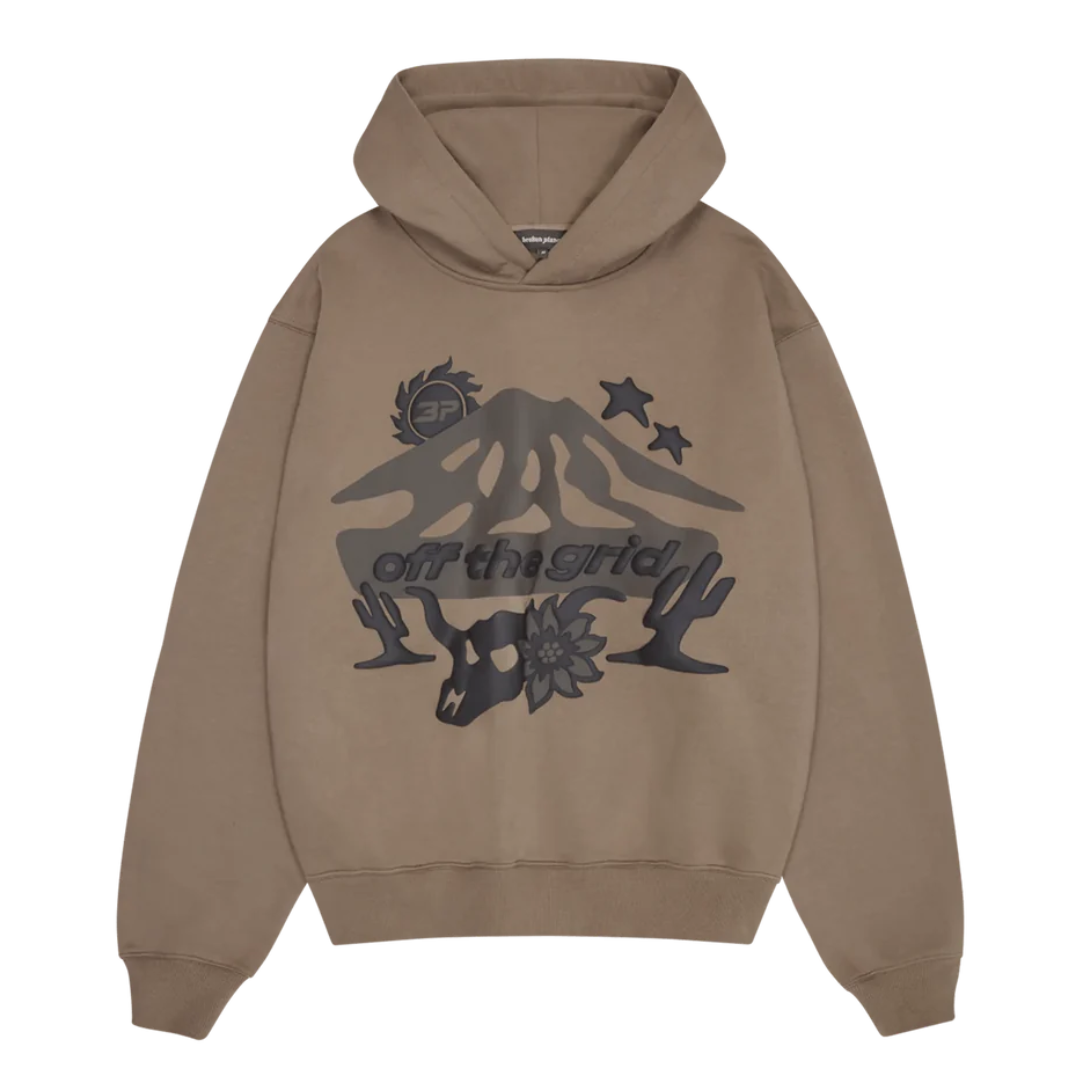 Broken Planet Market 'Off The Grid' Hoodie Brown