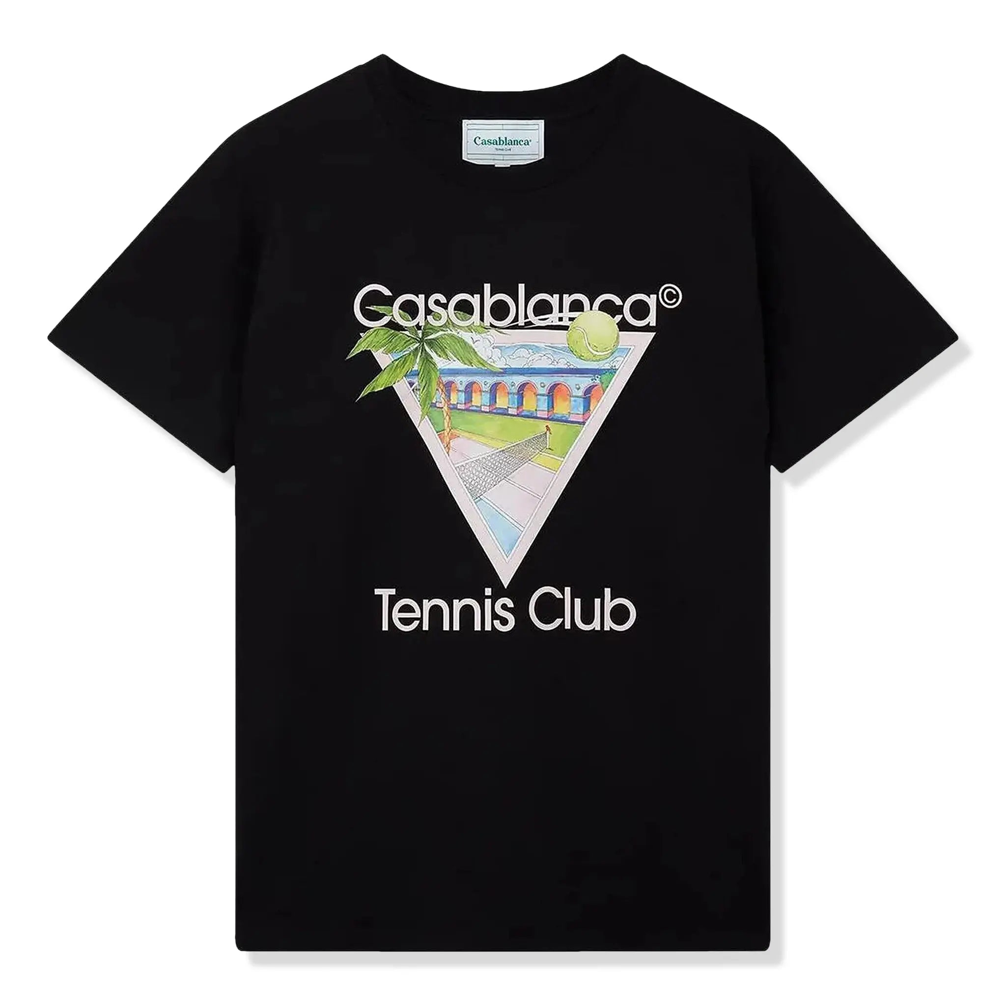Casablanca Tennis Club Icon T-Shirt Black