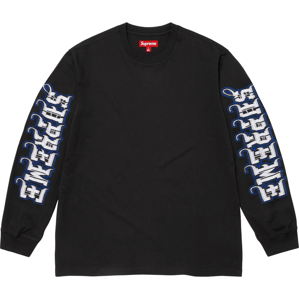 Supreme Intarsia Sleeve L/S Top (FW25) Black