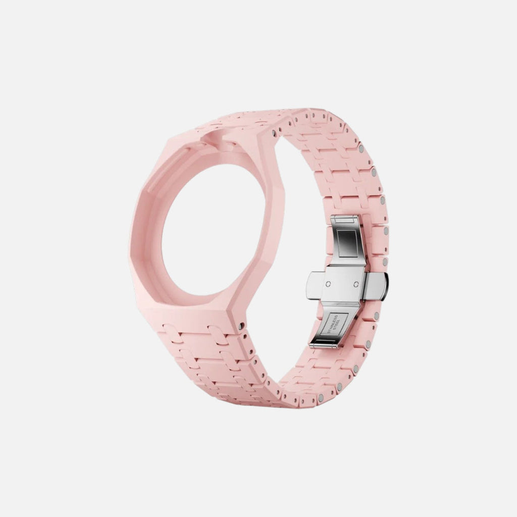 Baby Pink Ceramic Strap Swatch x AP Royal Pop 'Otto Rosso'