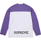 Supreme Split Football L/S Top Black Purple FW25