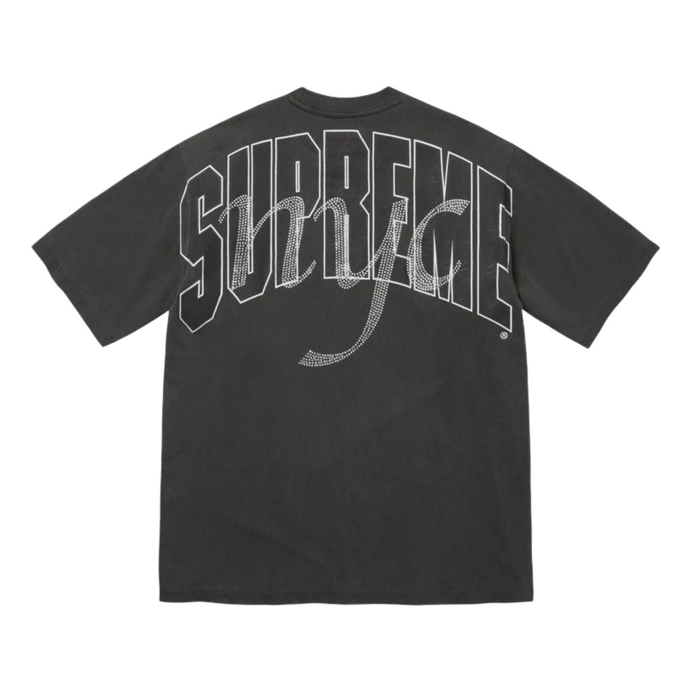 Rhinestone Script S/S Tee & Mesh Shorts Set 'Black' SS26