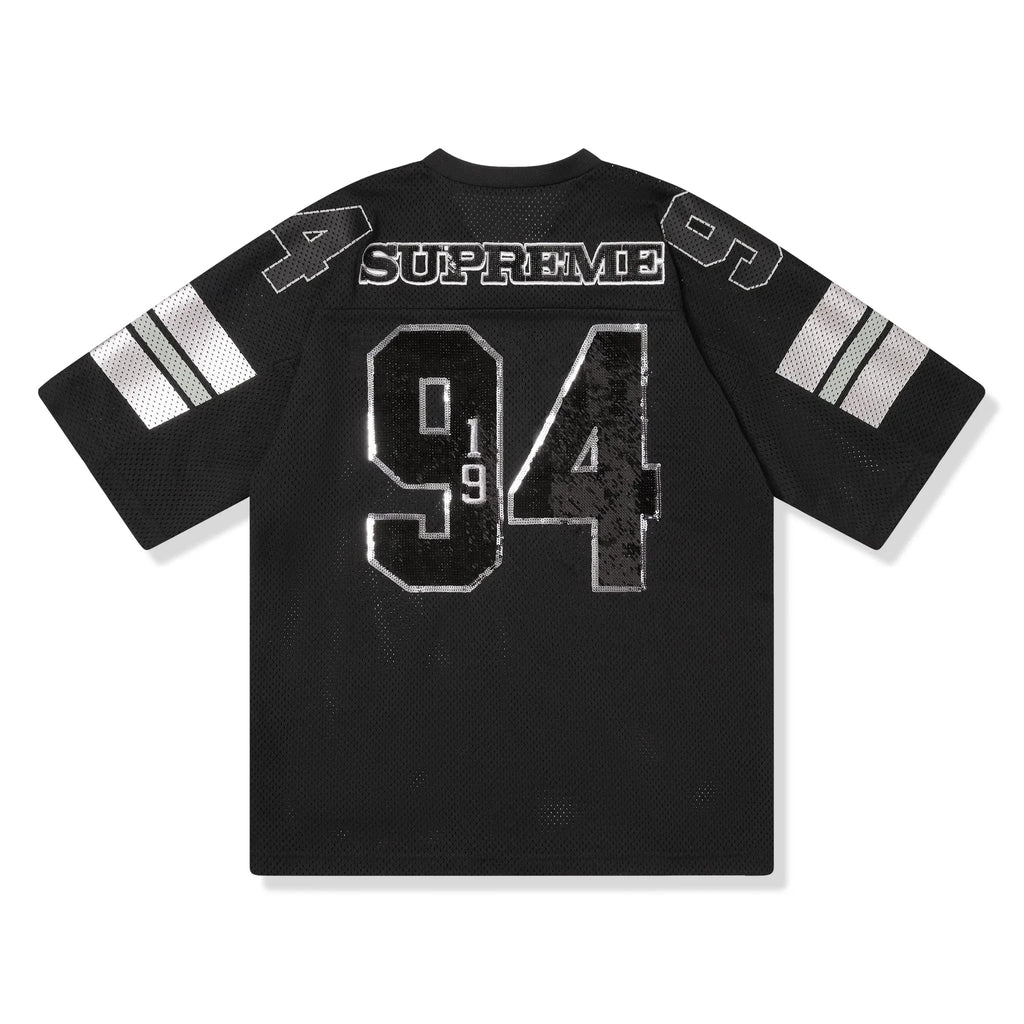 Supreme Sequin Football Jersey Black (FW25)