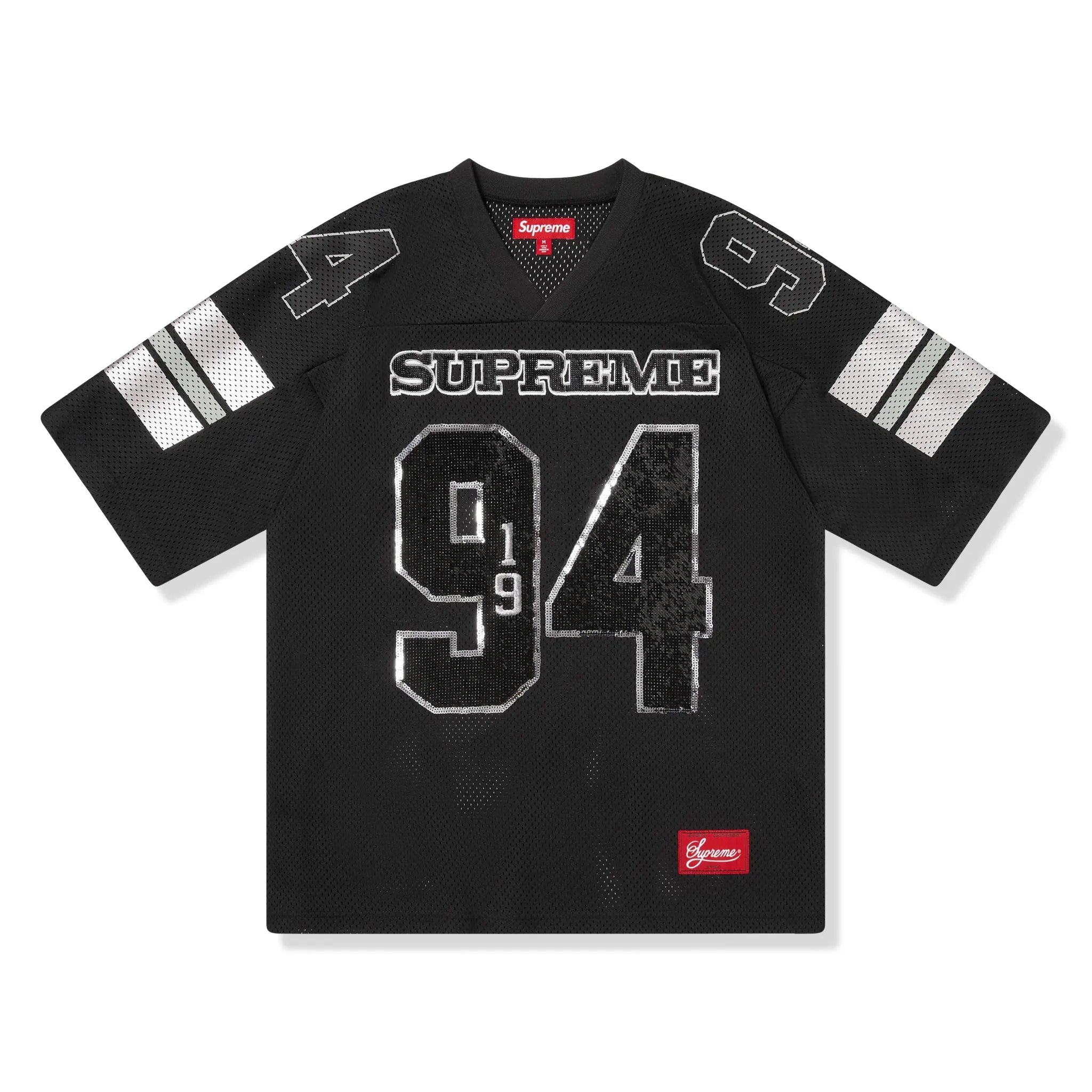Supreme Sequin Football Jersey Black (FW25)