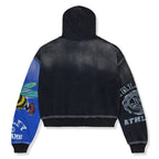 Valley Dreams Bipolar Black Blue Zip-Up Hoodie